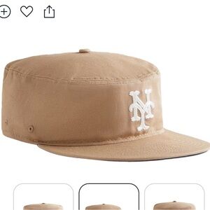 BRAND NEW Kith New Era Mets Pillbox Hat in Tan Size 7 1/2